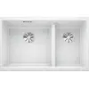 Image de BLANCO SUBLINE 430/270-U   Évier de Cuisine Double Sous Plan pour Meubles Bas de 80 cm de Large   SILGRANIT   Blanc   523155