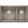 Image de BLANCO SUBLINE 430/270-U   Évier de Cuisine Double Sous Plan pour Meubles Bas de 80 cm de Large   SILGRANIT   Marron   523158