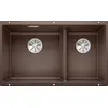 Image de BLANCO SUBLINE 430/270-U   Évier de Cuisine Double Sous Plan pour Meubles Bas de 80 cm de Large   SILGRANIT   Marron   523160