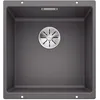 Image de BLANCO SUBLINE 400-U   Évier de Cuisine en Granit pour Meubles Bas de 50 cm de Large   Sous Plan   SILGRANIT   Gris   523423