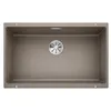Image de BLANCO SUBLINE 700-U   Évier de Cuisine en Granit pour Meubles Bas de 80 cm de Large   Sous Plan   SILGRANIT   Marron   523449