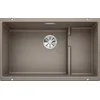 Image de BLANCO SUBLINE 700-U Level   Évier de Cuisine Sous Plan en Granit pour Meubles Bas de 80 cm de Large   SILGRANIT   Marron   523459