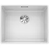 Image de BLANCO SUBLINE 500-F   Évier de Cuisine Affleurant pour Meubles Bas de 60 cm de Large   SILGRANIT   Blanc   523535