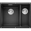 Image de BLANCO SUBLINE 340/160-U   Évier de Cuisine Double Sous Plan pour Meubles Bas de 60 cm de Large   SILGRANIT   Gris   523548