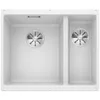 Image de BLANCO SUBLINE 340/160-U   Évier de Cuisine Double Sous Plan pour Meubles Bas de 60 cm de Large   SILGRANIT   Blanc   523552