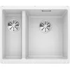 Image de BLANCO SUBLINE 340/160-U   Évier de Cuisine Double Sous Plan pour Meubles Bas de 60 cm de Large   SILGRANIT   Blanc   523562