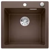 Image de BLANCO PLEON 5 Évier en granit Silgranit Coffe, type de montage : montage par le haut, pour armoires inférieures de 50 cm de large, volume maximal grâce à un bac particulièrement profond