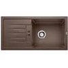 Image de BLANCO FAVUM XL 6 S   Évier Encastrable Intemporel en Granit   Modèle d'Entrée de Gamme SILGRANIT pour Meubles Bas de 60 cm de Large   Marron   524238