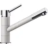 Image de BLANCO KANO   Robinet Mitigeur Monocommande Bicolore pour la Cuisine   Plage de pivotement à 360°   Chrome / Blanc   525030