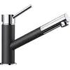 Image de BLANCO KANO-S   525038   Mitigeur Bicolore pour La Cuisine   avec Bec Extractible   Chrome / Gris