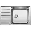 Image de BLANCO LEMIS XL 6 S-IF Compact   Évier de Cuisine en Inox pour Meubles Bas de 60 cm de Large  Cuve à Fond Plat IF Extra-Large et Égouttoir Réduit   525110