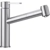 Image de BLANCO Ambis-S 525124 Mitigeur monocommande avec douchette extensible en acier inoxydable massif brossé basse pression