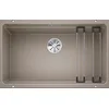 Image de BLANCO ETAGON 700-U   Évier de Cuisine en Granit pour Meubles Bas de 80 cm de Large   Sous Plan   SILGRANIT   Marron   525174