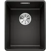 Image de BLANCO SUBLINE 320-F Évier en granit noir en silgranit noir Type de montage : affleurant pour armoires inférieures de 40 cm de large Grand volume pour une utilisation optimale Surface facile à