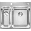 Image de Blanco 526132 | Évier de cuisine en acier inoxydable SOLIS 340/180-IF/A | Couleur/Finition : acier brossé