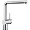 Image de BLANCO LINUS-S Robinet de cuisine en acier PVD, haute pression, avec tuyau extractible, clapet anti-retour, cartouche en céramique, qualité de l'eau garantie et économie d'eau