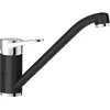 Image de BLANCO WEGA II Robinet de cuisine en silgranit/chromé Haute pression Clapet anti-retour Cartouche en céramique Qualité d'eau garantie et économie d'eau