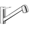 Image de BLANCO WEGA-S II Robinet de cuisine en chrome basse pression avec tuyau extractible Clapet anti-retour Cartouche en céramique Qualité de l'eau garantie et économie d'eau 4,8 x 25,9 x 18,5 cm