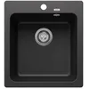 Image de BLANCO NAYA 45 | Évier en granit anthracite | Type de montage : montage par le haut | Pour armoires inférieures de 45 cm de large | Grand volume de bassin pour une utilisation optimale | Surface