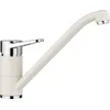 Image de BLANCO WEGA II Robinet de cuisine en blanc doux/chromé, haute pression, clapet anti-retour, cartouche en céramique, qualité de l'eau sûre et économe en eau