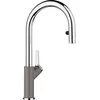 Image de BLANCO CARENA-S Vario Gris volcanique/chromé | Haute pression | Avec tuyau extractible | Changement du jet clair en jet de douche | Cartouche en céramique | Qualité de l'eau sûre et économie d'eau