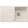 Image de BLANCO ZIA 5 S SILGRANIT Softwhite Montage par le haut, réversible, avec commande d'écoulement, meuble bas de 50 cm, grand bac et surface facile à nettoyer