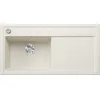 Image de BLANCO Zenar XL 6 S SILGRANIT blanc doux, type d'encastrement : encastrement par le haut, bac principal à gauche, avec commande d'écoulement, sans accessoires, meuble bas de 60 cm, grand cuve, surface