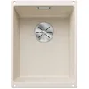 Image de BLANCO SUBLINE 320-U | Évier en granit SILGRANIT blanc doux | Type de montage : sous plan | pour armoires inférieures de 40 cm de large | Forme de bassin 2 en 1 : deux bacs, une découpe et une seule