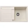 Image de BLANCO METRA 5 S-F, SILGRANIT blanc doux, type d'encastrement : affleurant, réversible, avec commande de ventilation, grand bac de 50 cm, surface facile à nettoyer