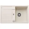 Image de BLANCO METRA 45 S-F | Évier en granit SILGRANIT blanc doux | Type de montage : affleurant | réversible | Pour armoires inférieures de 45 cm de large | Grand bac | Surface facile à nettoyer