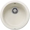 Image de BLANCO Rondo Silgranit blanc doux   Type de montage : encastrement par le haut   sans commande de vidange   Meuble bas de 45 cm   La solution individuelle ronde pour les petites cuisines