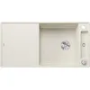 Image de BLANCO AXIA III XL 6 S-F, SILGRANIT blanc doux, type d'encastrement : affleurant, réversible, avec planche à découper en verre, meuble bas de 60 cm, grand bac et surface facile à nettoyer