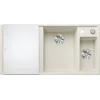 Image de BLANCO Axia III 6 S 527045 Silgranit Bassin droit avec commande de vidange et planche à découper en verre Blanc