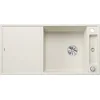 Image de BLANCO AXIA III XL 6 S SILGRANIT blanc doux, type d'encastrement : encastrement par le haut, réversible, avec planche à découper en bois, meuble bas de 60 cm, planche à découper coulissante, plateau