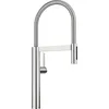 Image de BLANCO CULINA-S II Robinet de cuisine, en acier PVD, haute pression, avec tuyau extractible, changement de jet clair en jet de douche, clapet anti-retour, économe en eau, 10,5 x 26 x 56,8 cm