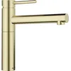 Image de BLANCO ALTA II Robinet de cuisine en or satiné, haute pression, clapet anti-retour, cartouche en céramique, qualité de l'eau garantie et économie d'eau