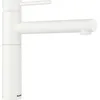 Image de BLANCO ALTA II Robinet de cuisine en silgranit blanc haute pression Clapet anti-retour Cartouche en céramique Qualité d'eau garantie et économie d'eau