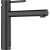 Image de BLANCO ALTA II Robinet de cuisine en silgranit noir haute pression Clapet anti-retour Cartouche en céramique Qualité d'eau garantie et économie d'eau