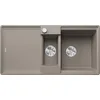 Image de BLANCO ADIRA 6 S-F, SILGRANIT Tartufo, type d'encastrement : affleurant, réversible, avec commande d'évacuation, avec accessoires, meuble bas de 60 cm, grand bac et surface facile à nettoyer