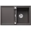 Image de BLANCO ADIRA 45 S SILGRANIT Coffe, type de montage : encastrement par le haut, réversible, avec commande d'évacuation, avec accessoires, meuble bas de 45 cm, grand bac et surface facile à nettoyer