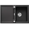 Image de BLANCO ADIRA 45 S Évier en granit SILGRANIT anthracite | Type de montage : montage par le haut | Réversible | Pour armoires inférieures de 45 cm de large | Grand bac | Surface facile à nettoyer | [78