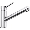 Image de BLANCO Kano-S Robinet de cuisine chromé basse pression avec tuyau extractible Clapet anti-retour Cartouche en céramique Qualité de l'eau garantie et économie d'eau