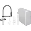Image de BLANCO CHOICE Icona Robinet de cuisine en acier inoxydable massif Robinet multifonction tout-en-un Eau froide calme, moyenne, bouillante et bouillante Avec application de personnalisation