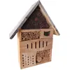 Image de Small Foot 1269 Hôtel à Insectes Tour du Monde Bois Nature 32,5 x 11 x 40 cm