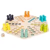Image de small foot Ludo pour 6 joueurs avec grand plateau en bois, jeu de société pour toute la famille, 4 ans et plus, 1800