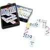 Image de small foot Domino, jeu classique en 6 couleurs et avec un robuste coffret métallique, à partir de 3 ans, 3493, Blanc