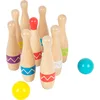 Image de Small Foot Jeu de quilles Active, en Bois, Jeu d'intérieur et d'extérieur, pour Enfants à partir de 3 Ans, 11912