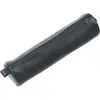 Image de ALASSIO Trousse Ronde en cuir véritable Diam 60mm x 210 mm Noir