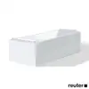 Image de Duravit Starck Habillage baignoire simple / baignoire balnéo, Version contre mur, ST877808282,