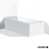 Image de Duravit Starck Habillage baignoire simple / baignoire balnéo, angle, ST878808282,